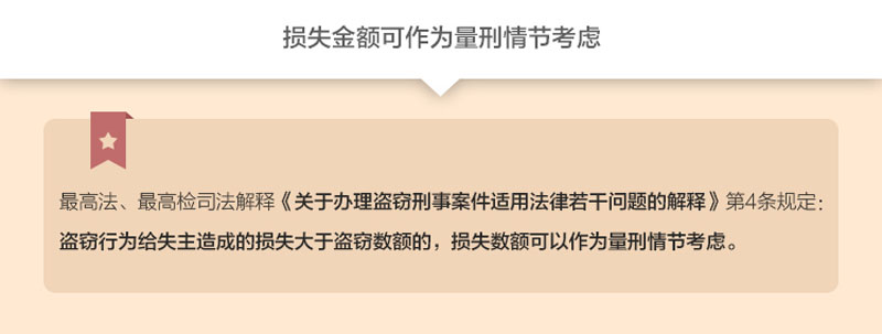 损失金额可作为量刑情节考虑